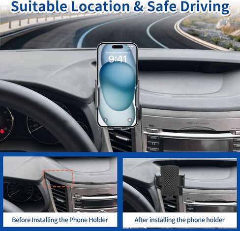 Car Phone Mount for Subaru Outback 2020-2023 Phone Holder Navigation,Fit for Outback Cellphone Mobile Cradle Auto Accessories Bracket Anti-Shake,360 Degree Rotation,Compatible for All Cell Phones in Kuwait