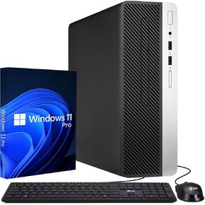 BTO HP ProDesk 600 G3 Desktop Computer PC, Intel Core i5-6500 Processor, 16GB DDR4 Ram, 1TB NVMe SSD, DisplayPort, Built-in WiFi, Wireless Keyboard & Mouse, Windows 11 Pro (Renewed)