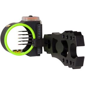 Rush 5 Pin Sight, Black, 0.19, Left Hand