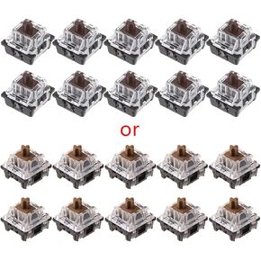 10Pcs 3Pin Brown KeyCaps Switches for Mechanical Keyboard for MX Keyboard Keycap for Key