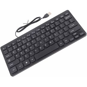 Yosoo Mini Wired USB Keyboard Without Number Pad, Small Keyboard for Desktop