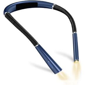 Neck Reading Light Neck Lights Handsfree Book Light Read Lamp Portable USB Rechargeable Book Lighting (Color : D, Size : As Shown)