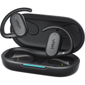 AI Translation Earbuds, Real-Time 143 Language & Accent Translator, Open Ear Wireless Bluetooth Earbuds with 120H Charge Case, Spanish/English/Japanese Voice Support, iOS & Android Compatible