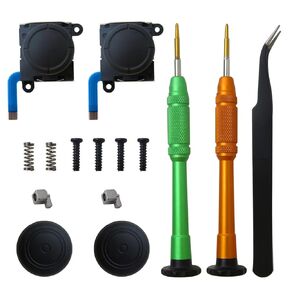 USonline911 15In1 Repair Kit for Joycon Joystick Replacement 2 Pack for Fix Drift Nintendo Switch Joy-Con Controller & Switch Lite Joystick