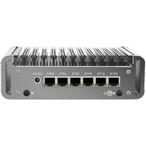 Micro Firewall Appliance, Mini PC, OPNsense, Untangle, VPN, Router PC, Intel I7 1165G7, HUNSN RJ25, AES-NI, 6 x Intel I211, COM, HDMI, 4 x USB3.1, Sim Slot, 4G RAM, 64G SSD