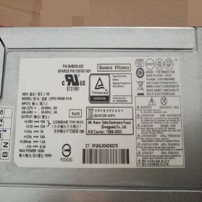 PSU for 510-P010 PRODESK 400 G3 MICROTOWER 180W Power Supply DPS-180AB-16B 759049、759767-001 848053-003