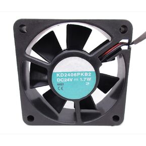 KD2406PKB2 DC24V 1.7W 60X60X20mm 2-Wire 6020mm Cooling Fan
