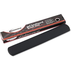Innovera IVR50459 19 in. x 2.87 in. x 0.87 in. Non-Skid Gel Keyboard Wrist Rest - Gray
