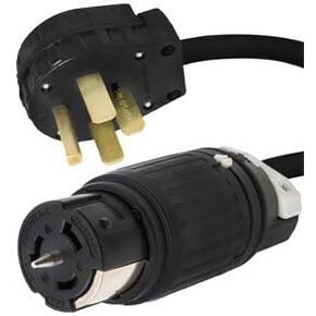 14-50P to CS6364 Locking Power Cord - 10 ft, 50A, 125/250V - Iron Box # IBX-6910-10 (10 ft)