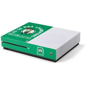 Skinit Decal Gaming Skin Compatible with Xbox One S Console - Officially Licensed 2024 NBA Champions Boston Celtics Design