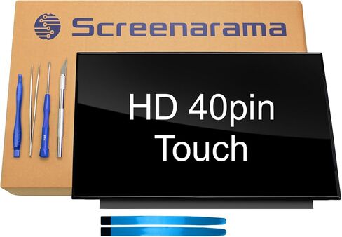 Screenarama استبدال الشاشة الجديدة لـ HP 15-FD0005DX 15-FD0023DX (HD 40PIN TOUCH) شاشة LCD LED مع أدوات وشريط in Kuwait
