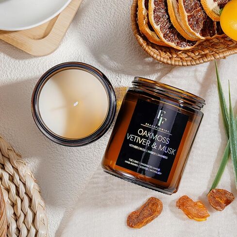 شموع العنبر الباتشولي للمنزل، شموع معطرة برائحة العلاج العطري، هدايا شموع معطرة للنساء والرجال، برطمان كهرماني in Saudi Arabia