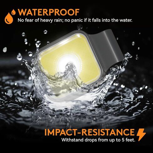 Running Light, 2 Pack USB Rechargeable jogging Light 3 Lighting Modes Strong Magnetic Lights Portable Clip On Running Lights with Runners and Joggers for Running, Camping , Hiking, Outdoor Adventure in Saudi Arabia