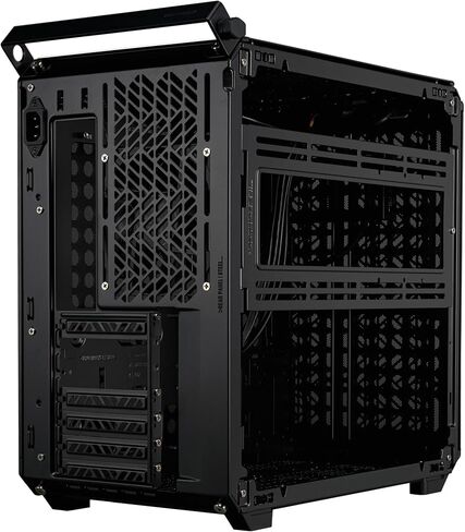 Cooler Master Qube 500 Flatpack - ATX PC Case Mid -Fower ، وحدات تمامًا ، 1 × 120 مم من المروحة الخلفية السوداء المثبتة مسبقًا ، ودعم GPU العمودي ، ودعم اللوحة الأم EATX ومشعات 280 مم المزدوجة - الأسود in Kuwait