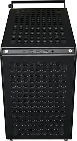 Cooler Master Qube 500 Flatpack - ATX PC Case Mid -Fower ، وحدات تمامًا ، 1 × 120 مم من المروحة الخلفية السوداء المثبتة مسبقًا ، ودعم GPU العمودي ، ودعم اللوحة الأم EATX ومشعات 280 مم المزدوجة - الأسود in Kuwait