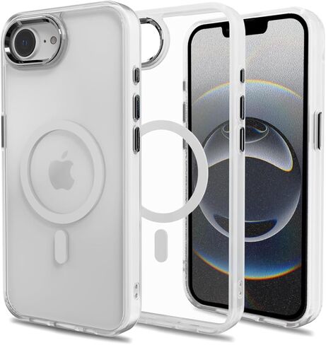 مغناطيسي لحالة iPhone XR [حماية إسقاط الصف] [متوافق مع Magsafe] علبة الهاتف الحماية الشفافة النحيفة ، واضحة in Kuwait