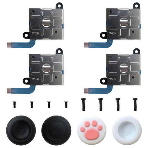 USONLINE911 4PCS 2024 بديل 3D التناظرية Rocker Stick بديل لوحدة التحكم Nintendo NS Gamepad Joycon لعبة in Kuwait