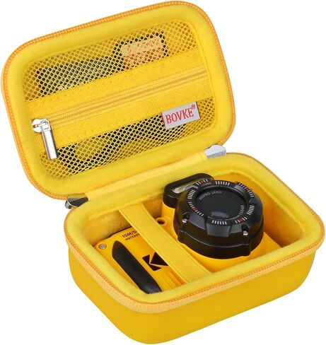 BOVKE Travel Case for Kodak PIXPRO WPZ2 Rugged Waterproof Shockproof Digital Camera, WPZ2 Underwater Video Vlogging Camera Storage Bag with Mesh Pocket for Cables, SD Cards, Yellow in Kuwait
