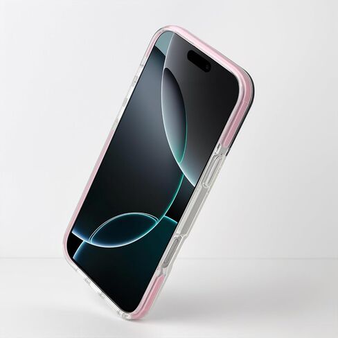 حالة هاتف لطيفة متوافقة مع iPhone 16 Pro Max ، النمط الجمالي القوي ، وغطاء الحالات الناعمة TPU المقاومة للصدمات للفتيات الوردي in Kuwait