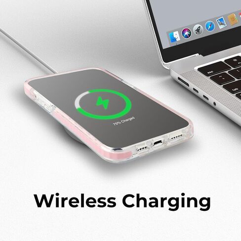 حالة هاتف لطيفة متوافقة مع iPhone 16 Pro Max ، النمط الجمالي القوي ، وغطاء الحالات الناعمة TPU المقاومة للصدمات للفتيات الوردي in Kuwait
