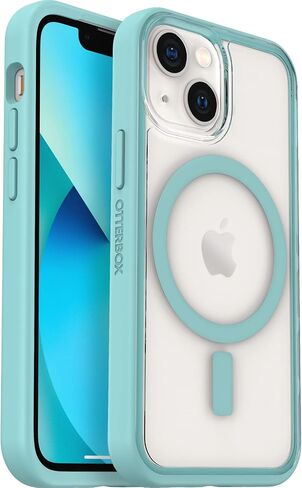 حالة Otterbox Clear مع حافة قبضة ملونة لـ iPhone 13 Mini - Black Crystal (Clear/Black) in Kuwait