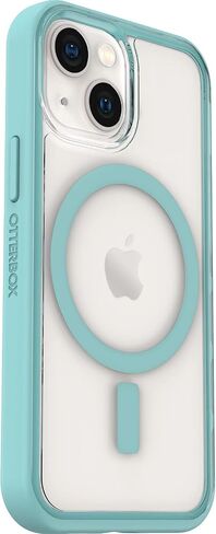 حالة Otterbox Clear مع حافة قبضة ملونة لـ iPhone 13 Mini - Black Crystal (Clear/Black) in Kuwait