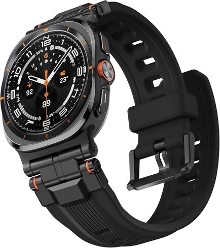 نطاقات السيليكون السائل المتوافقة مع Samsung Galaxy Watch Ultra Band 47 ملم للرجال - حزام رياضة رعاة ناع in Kuwait