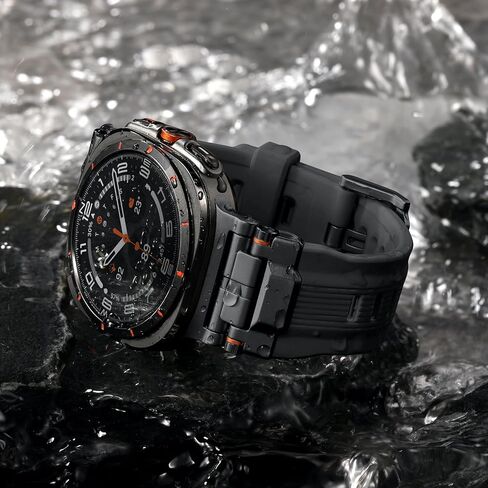 نطاقات السيليكون السائل المتوافقة مع Samsung Galaxy Watch Ultra Band 47 ملم للرجال - حزام رياضة رعاة ناع in Kuwait