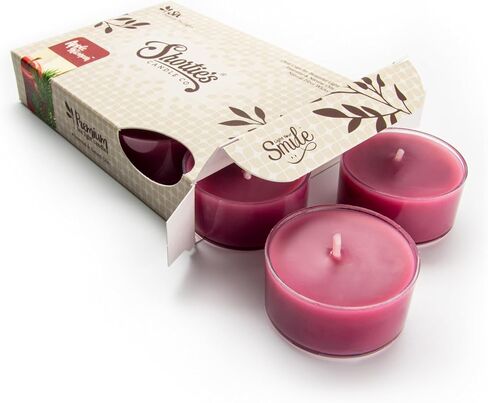 Mango & Papaya Premium Tealight Candles - 6 Orange Highly Scented Tea Lights - Beautiful Candlelight - Made in The USA - Fruit & Berry Collection in Kuwait