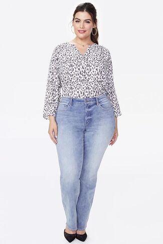 NYDJ Women's Plus Size Marilyn Straight Leg Jeans in Saudi Arabia
