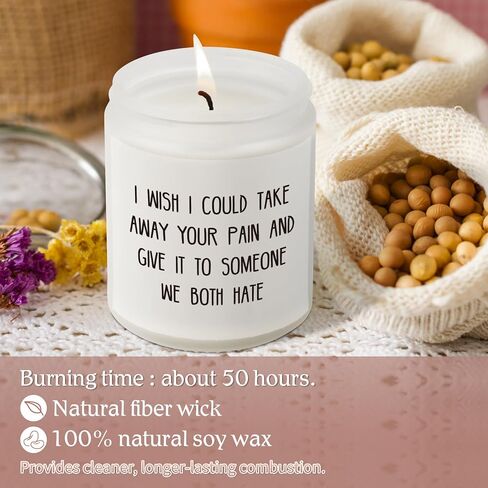 kaayee احصل على هدايا جيدة للنساء والرجال، احصل على هدية جيدة قريبًا للنساء بعد الجراحة، هدايا ملهمة تشجيعية للنساء والأصدقاء الأخت أمي، احصل على شمع الصويا الطبيعي بالخزامى 7oz شموع معطرة in Kuwait