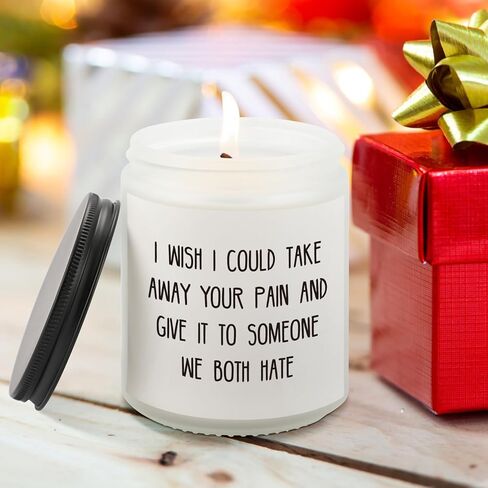 kaayee احصل على هدايا جيدة للنساء والرجال، احصل على هدية جيدة قريبًا للنساء بعد الجراحة، هدايا ملهمة تشجيعية للنساء والأصدقاء الأخت أمي، احصل على شمع الصويا الطبيعي بالخزامى 7oz شموع معطرة in Kuwait