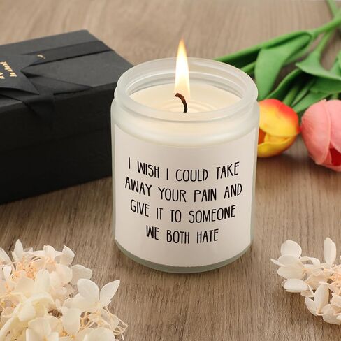 kaayee احصل على هدايا جيدة للنساء والرجال، احصل على هدية جيدة قريبًا للنساء بعد الجراحة، هدايا ملهمة تشجيعية للنساء والأصدقاء الأخت أمي، احصل على شمع الصويا الطبيعي بالخزامى 7oz شموع معطرة in Kuwait