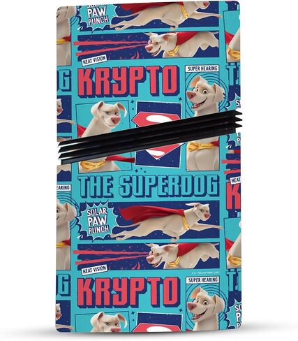 Head Case Designs Officially Licensed DC League Of Super Pets Krypto The Superdog Graphics Vinyl Gaming Skin Decal Compatible With PlayStation 5 PS5 Pro Digital Edition Console & DualSense Controller in Saudi Arabia