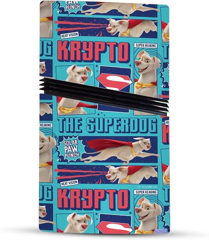 Head Case Designs Officially Licensed DC League Of Super Pets Krypto The Superdog Graphics Vinyl Gaming Skin Decal Compatible With PlayStation 5 PS5 Pro Digital Edition Console & DualSense Controller in Saudi Arabia