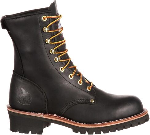 حذاء رجالي للعمل بشعار Georgia Boot مقاس 20.32 سم أسود بدون حمالات in Saudi Arabia