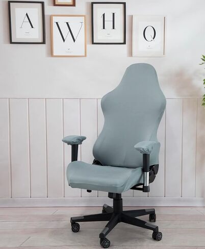Ergonomic Office Chair Slipcovers with armrest Covers Stretchy Water Repellent Covers for Adults Video Game Reclining Racing Gaming (No Chair) (Pink)… in Kuwait