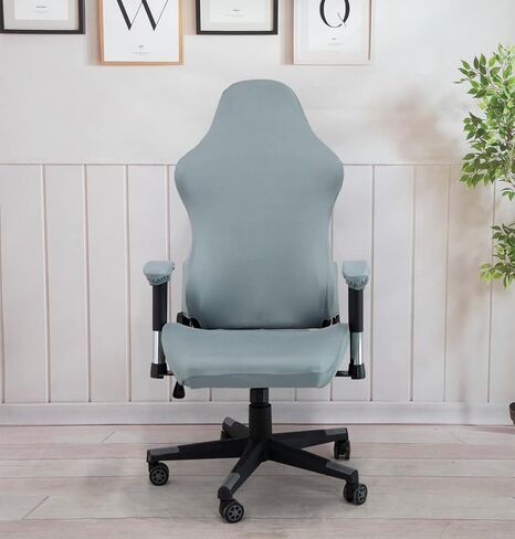 Ergonomic Office Chair Slipcovers with armrest Covers Stretchy Water Repellent Covers for Adults Video Game Reclining Racing Gaming (No Chair) (Pink)… in Kuwait