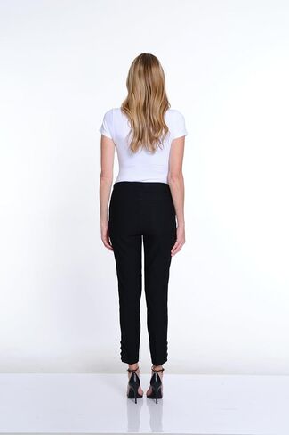 Women's Pull on 28 Inch Solid Fine Line Twill Ankle Pant in Kuwait