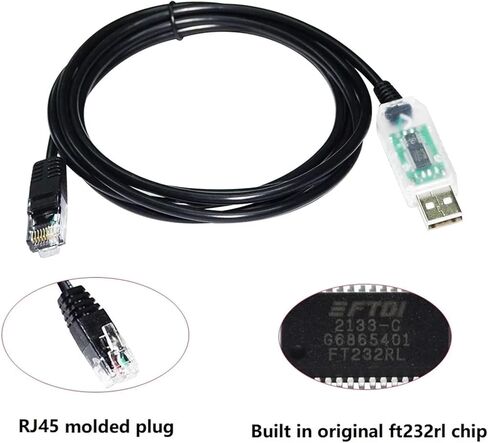 FT232RL رقاقة USB إلى RJ45 RS485 كابل التواصل المضيف المسلسل للمحول للكمبيوتر العاكس إلى الكمبيوتر (3.0METRES ، حالة USB شفافة) in Saudi Arabia