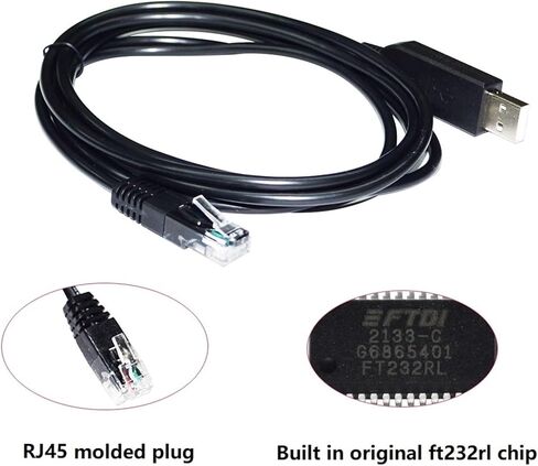 FT232RL رقاقة USB إلى RJ45 RS485 كابل التواصل المضيف المسلسل للمحول للكمبيوتر العاكس إلى الكمبيوتر (3.0METRES ، حالة USB شفافة) in Saudi Arabia