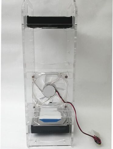 DIY Acrylic Hard Drive Bracket Multi Layer Mounting Hole Hard Disk Rack Desktop DIY Enthusiasts (10 Layers) in Saudi Arabia