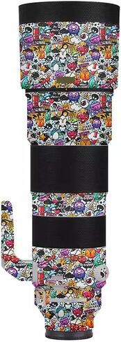 Camera Lens Premium Protector Film Sticker for Sony FE 200-600mm F5.6-6.3 G OSS Skin Vinyl Wrap Film Body Protective Decal Protector Coat 200-600 5.6-6.3(Graffiti White) in Saudi Arabia