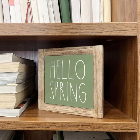 ديكور الربيع، لافتات صندوق خشبي لديكور المنزل، علامة خشب الربيع، علامة الطيور الأزهار، ديكور المنزل الربيع، ديكور جدار ريفي، ديكورات ملونة لساحة حديقة المنزل، الربيع في الهواء in Kuwait