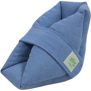 Heel Protector Cushion, Quilted Foot Pillow for Relieving Pressure Sores Bed Sores and Ulcers, Heel Pillow Boot with Thick Fluffy Filling and Extra Gentle Velvet Fabric(1pcs Pack-small)