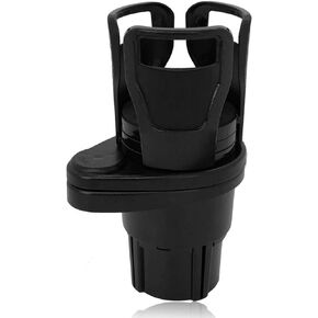 2 in 1 Car Cup Holder, Multifunction Car Drink Holder Adapter, Mount Extender with 360° Rotating Adjustable Base，Hold up to 17oz-20oz Bottled Coffee, Beverage Bottles