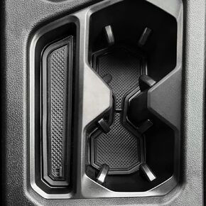 حامل أكواب مضاد للغبار من Auovo بطانات داخلية لملحقات Volkswagen VW Taos 2024 2023 2022 سجادات داخلية مخصصة 5 قطع (أسود)