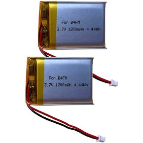 803040 Battery,1200mAh Replacement Battery for LEXIN B4FM LX-B4FM Motorcycle Bluetooth Headset Intercom, Compatible with Sharper Image OWN ZONE Wireless TV Headphones Battery Replacement