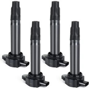 Ignition Coil Pack of 4 Replacement for Dodge Avenger Journey Caliber, Jeep Compass Patriot, for Chrysler 200 Sebring Cirrus, 2.4L 2.2L 1.8L - 2007-2017, UF557, 5C1644, 4606824AB