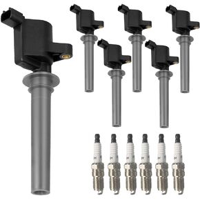 Ignition Spark Plugs Coil Pack Fit for 3.0 V6 2001 2002 2003 2004 2005 2006 2007 2008 Ford Escape, Mazda Tribute, Ford 500 Freestyles, Ford Taurus, Mercury Mariner Montego, Mercury Sable, DG500 FD502